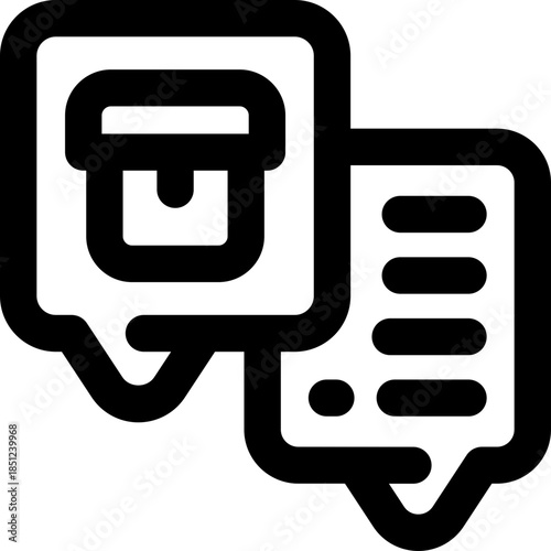 feedback line icon. Clean and minimalist vector icon for websites, mobile apps, presentations, and logos. Fully scalable and customizable for any project.