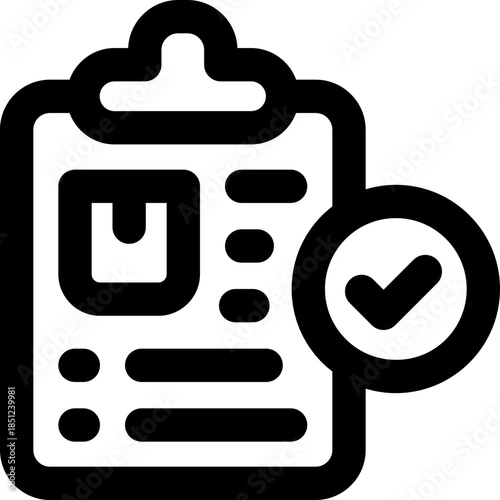 clipboard line icon. Clean and minimalist vector icon for websites, mobile apps, presentations, and logos. Fully scalable and customizable for any project.