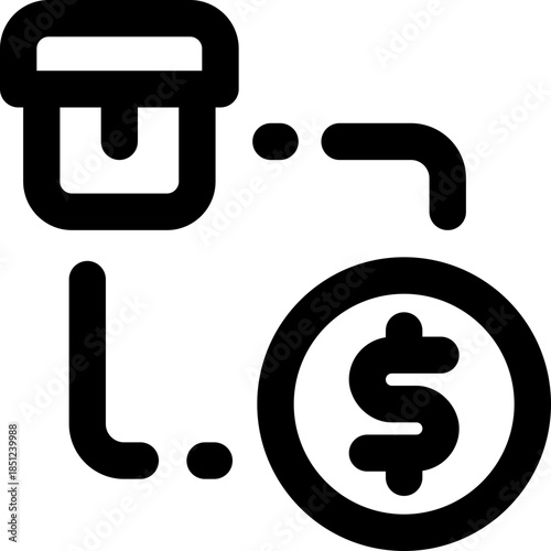 exchange line icon. Clean and minimalist vector icon for websites, mobile apps, presentations, and logos. Fully scalable and customizable for any project.