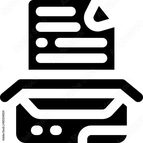 product detail glyph icon. Strong and solid vector icon for websites, mobile interfaces, presentations, and visual branding. High quality and easy to edit.