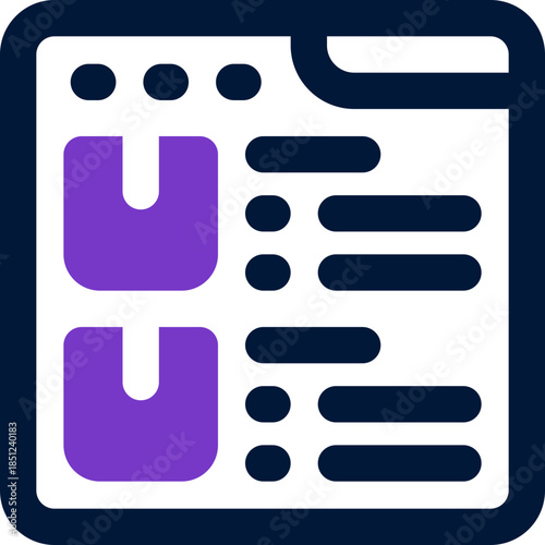 catalog duotone icon. Sleek and modern vector icon for websites, mobile apps, marketing materials, and corporate design. Fully scalable and ready to use.