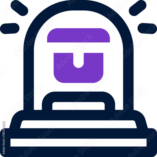 showcase duotone icon. Sleek and modern vector icon for websites, mobile apps, marketing materials, and corporate design. Fully scalable and ready to use.