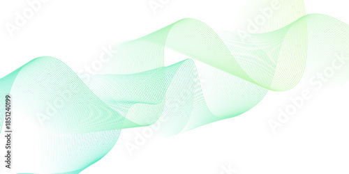 Dynamic minimal smoke sound line. Energy abstract smooth colorful gradient frequency isolated element creative blend. Science tech swirls with thin twisted connected vibration simple grid.