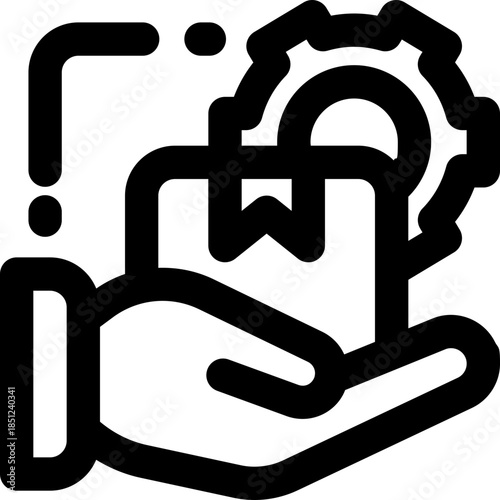 product management line icon. Clean and minimalist vector icon for websites, mobile apps, presentations, and logos. Fully scalable and customizable for any project.