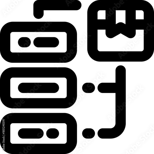 backlog line icon. Clean and minimalist vector icon for websites, mobile apps, presentations, and logos. Fully scalable and customizable for any project.