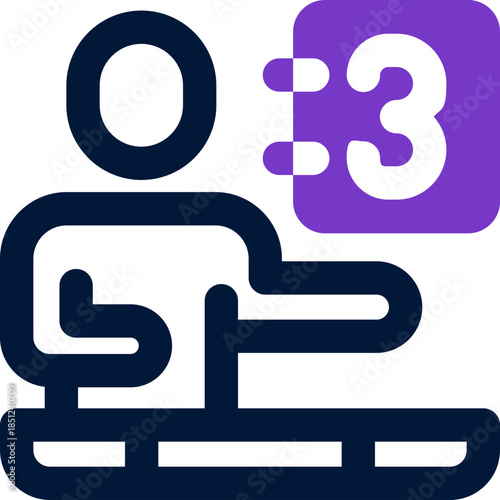 press day duotone icon. Sleek and modern vector icon for websites, mobile apps, marketing materials, and corporate design. Fully scalable and ready to use.