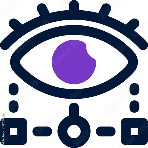 company vision duotone icon. Sleek and modern vector icon for websites, mobile apps, marketing materials, and corporate design. Fully scalable and ready to use.