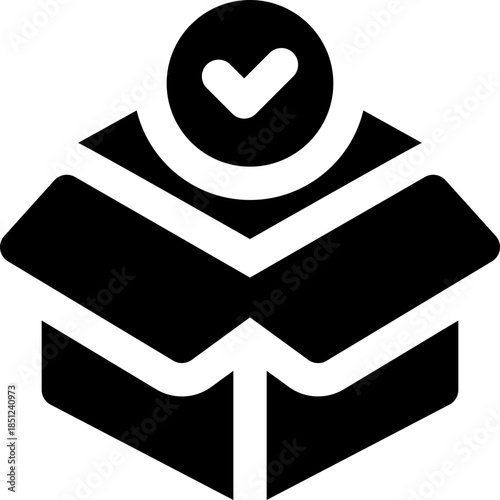 product glyph icon. Strong and solid vector icon for websites, mobile interfaces, presentations, and visual branding. High quality and easy to edit.