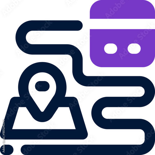 tracking duotone icon. Sleek and modern vector icon for websites, mobile apps, marketing materials, and corporate design. Fully scalable and ready to use.