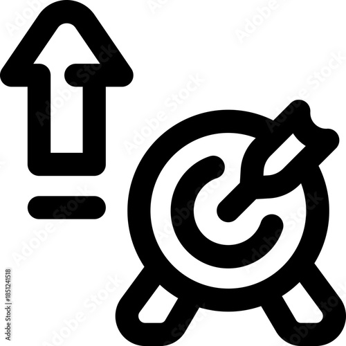 focus line icon. Clean and minimalist vector icon for websites, mobile apps, presentations, and logos. Fully scalable and customizable for any project.