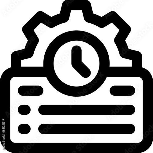 efficiency line icon. Clean and minimalist vector icon for websites, mobile apps, presentations, and logos. Fully scalable and customizable for any project.