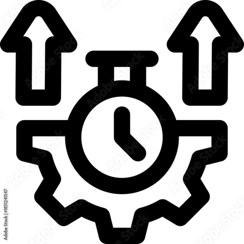 time line icon. Clean and minimalist vector icon for websites, mobile apps, presentations, and logos. Fully scalable and customizable for any project.