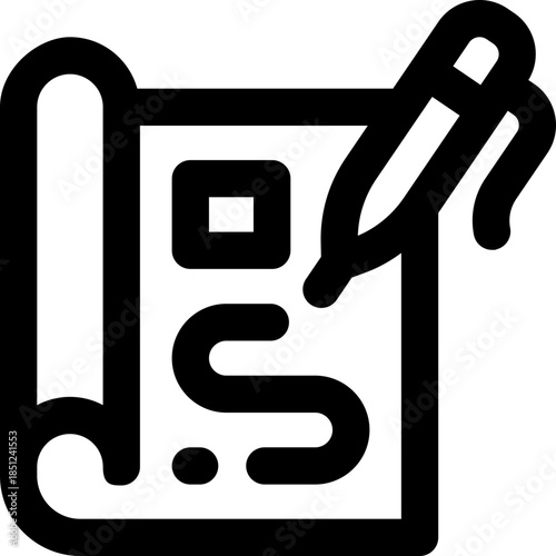 planning line icon. Clean and minimalist vector icon for websites, mobile apps, presentations, and logos. Fully scalable and customizable for any project.