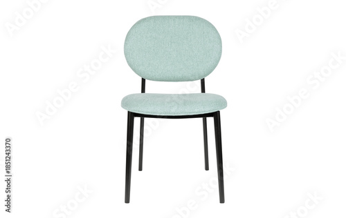 Ergonomic wood green pattern Leatherette Office Chair front view home gest house use with Swivel Base and Wheels 3 view brown color Comfortable white background.