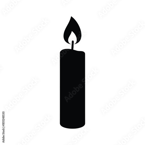 Cake Candle Silhouette