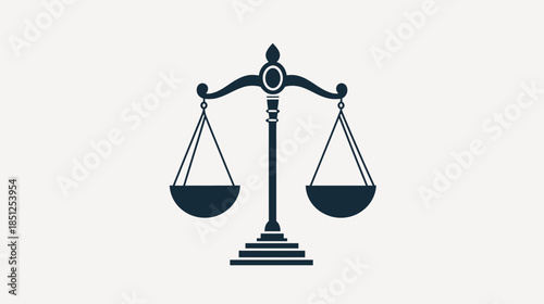 Elegant balance scales symbolizing justice and fairness