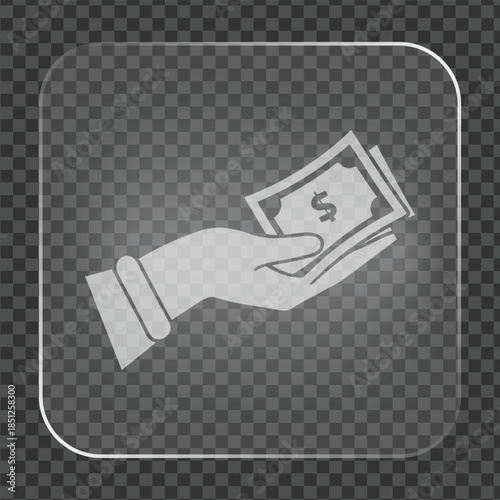 Simple Money Glass Icon