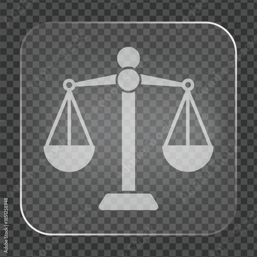 Scales Of Justice Icon Legal System Balance Equity