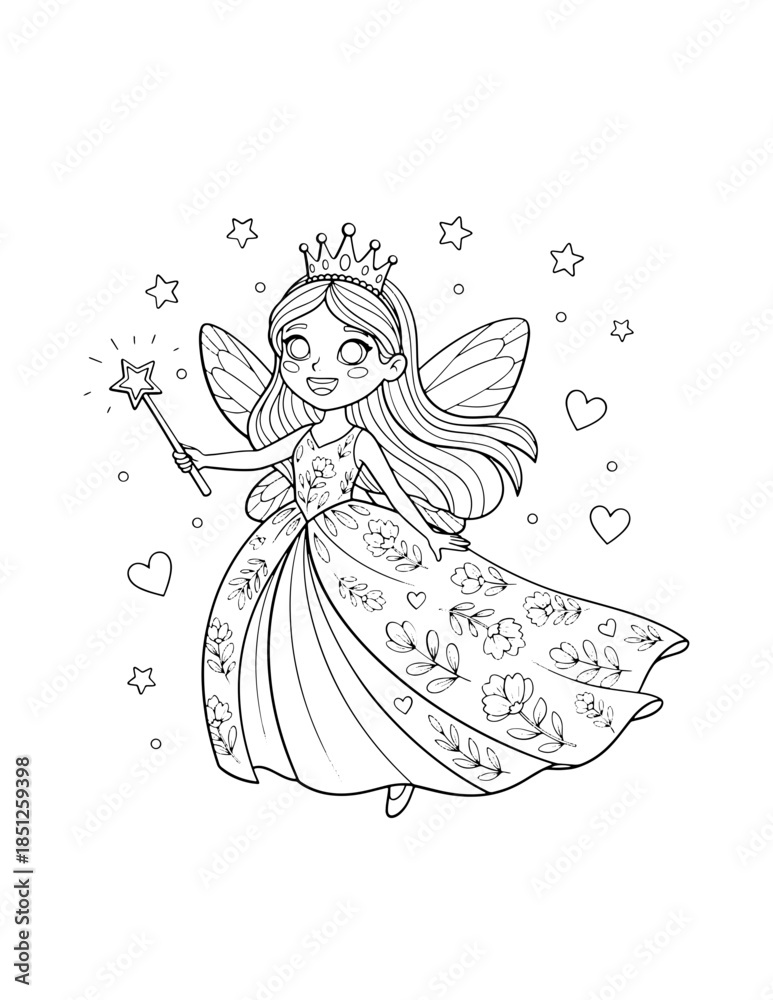 Fototapeta premium Adorable Magical Princess