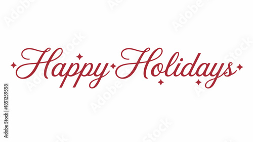 Warm Wishes for a Joyful Holiday Season Happy Holidays Card Design with Elegant Script