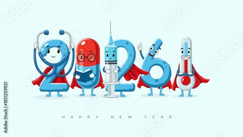 Happy New Year from Medical Marvels A Cheerful Celebration of Health and Innovation