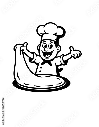 Charming Italian Cuisine Delights:pizza  A Kawaii Food Illustration of Iconic Italian Dishes