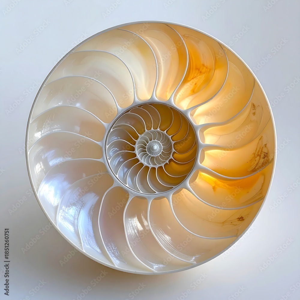Obraz premium Spiral shell, intricate design