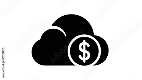 Financial Cloud Services: An iconic visual encapsulates financial cloud services, merging a symbolic cloud with a prominent dollar sign.