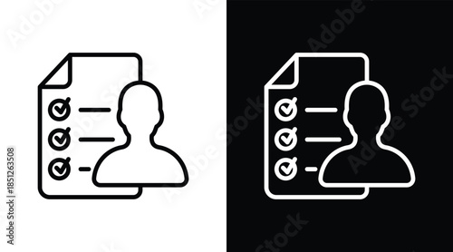 accountability Two-tone version in black and white background