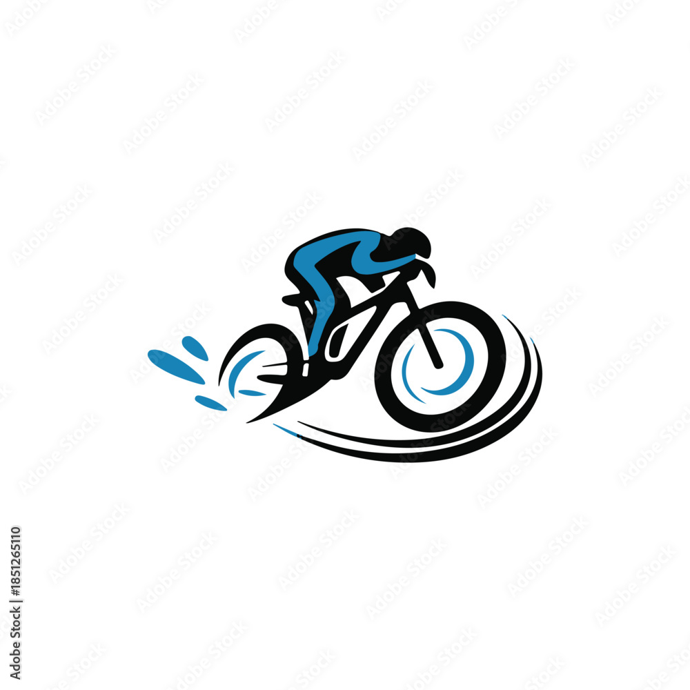 Obraz premium vector illustration of a biker