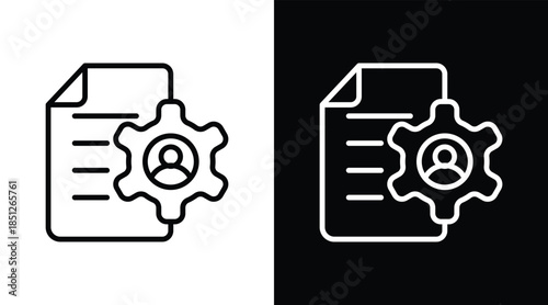 guidance Two-tone version in black and white background