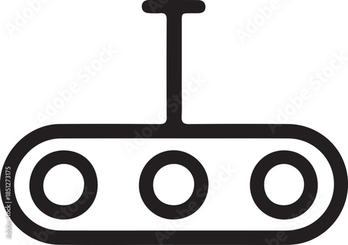 Tank with three tracks