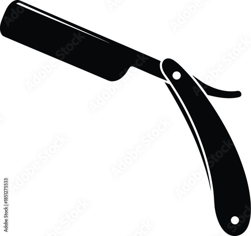 Straight razor silhouette