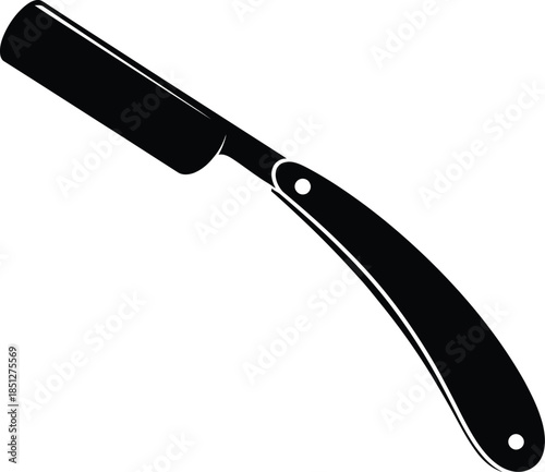 Straight razor silhouette
