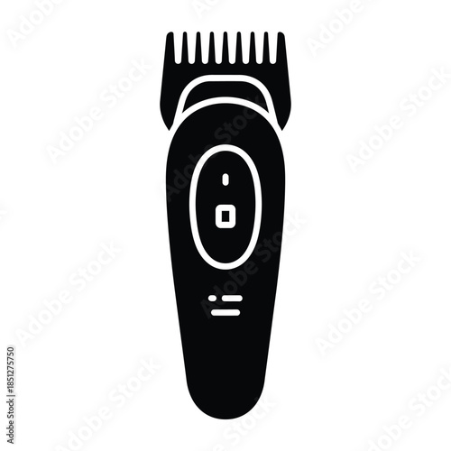 Electric hair trimmer silhouette