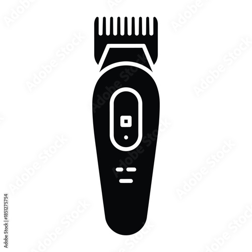 Electric hair trimmer silhouette