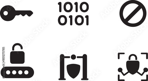 Security and encryption icons