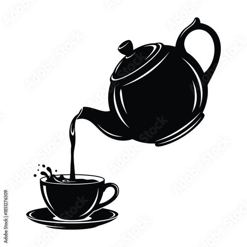 minimalist hot beverage illustration