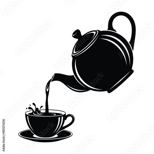 minimalist hot beverage illustration