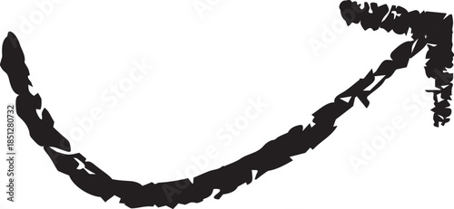 Abstract brushstroke artwork with black and white colors