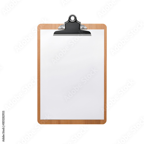 Blank Clipboard Ready for Notes and Tasks at an Office Desk in a Workspace Se...