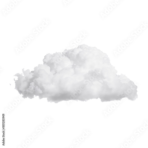 Cloud Floating in a Clear Sky During Daylight Hours Over a Natural Landscape