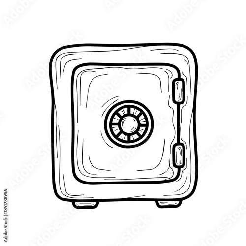 Secure metal safe with combination lock