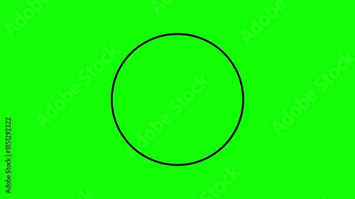 75 to zero animation, timer icon, count the number, counts digits, modern countdown time, Green screen background sphere