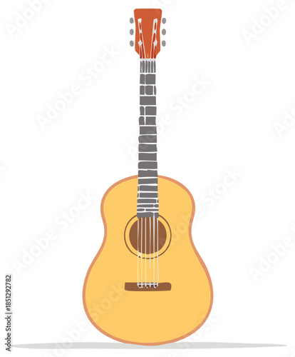 Acoustic Guitar Illustration Musical Instrument Stringed Instrument Isolated