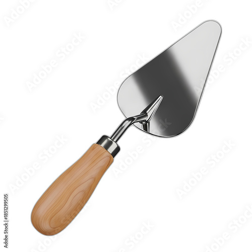 3D Trowel Icon Isolated on White