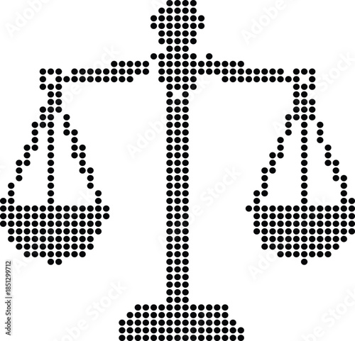 Justice Scales Icon Legal Law Concept Vector Illustration
