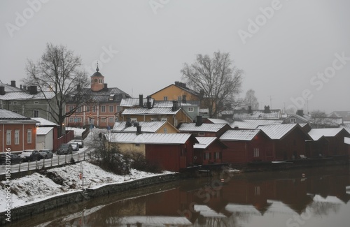 village traditionnel - Porvoo en Finlande