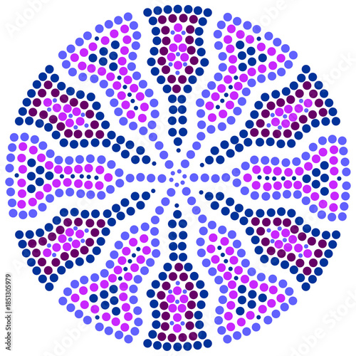 Naidoc Polka dot Style Australian Tribe Art Pattern