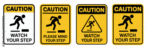 tripping hazard warning floor safety sign